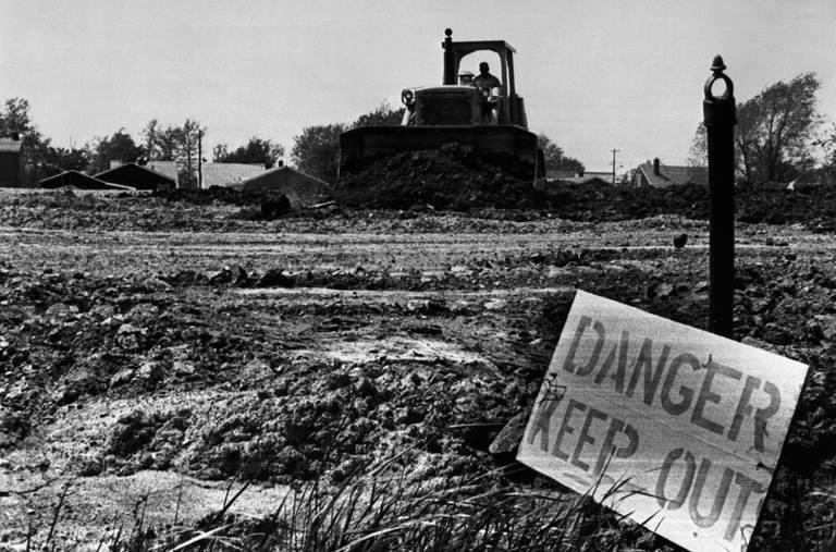 Love Canal Danger keep out.