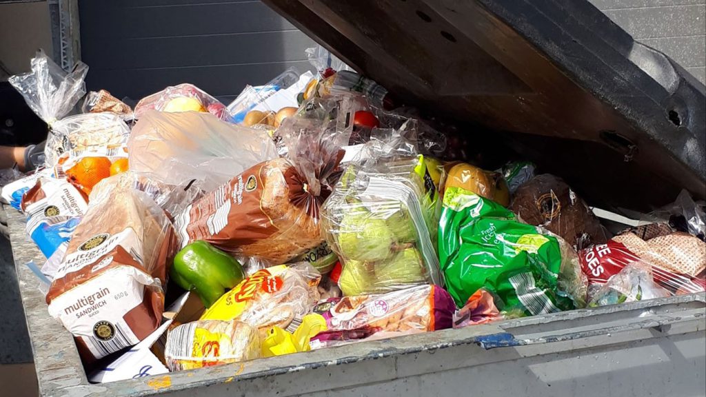 Dumpster full of perfectly good food