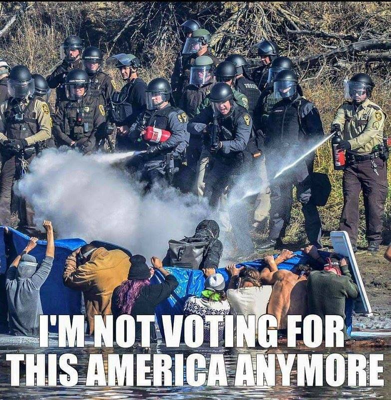 I'm not voting for this America anymore.