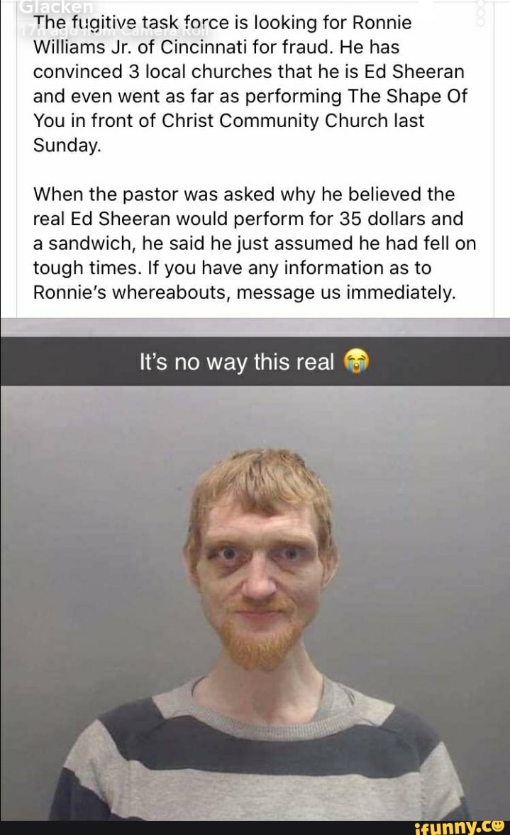 ed sheeran lookalike hoax website